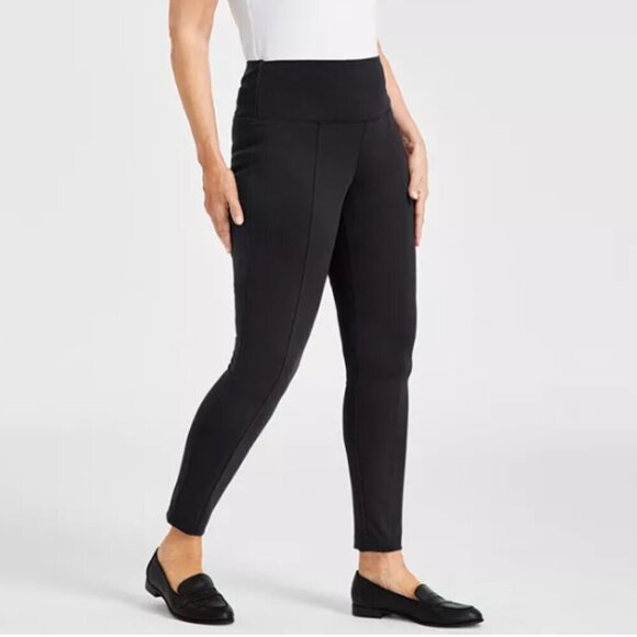 NEW Style & Co Women's Mid-Rise Ponté Knit Skinny Slim Pants Carbon Grey Medium - Picture 1 of 8